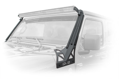 A-Pillar Mount With Rail Accessory Mount System <br>18-21 Jeep Wrangler 20-21 Gladiator