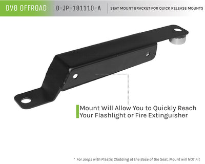 Seat Mount Bracket For Quick Release Mounts <br>07-17 Jeep Wrangler, 2018 JK