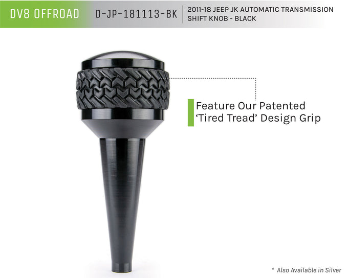 Black Shift Knob <br>11-17 Jeep Wrangler, 2018 JK