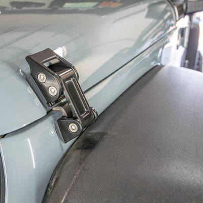 Rocklaw Hood Catch System <br>07-17 Jeep Wrangler, 2018 JK