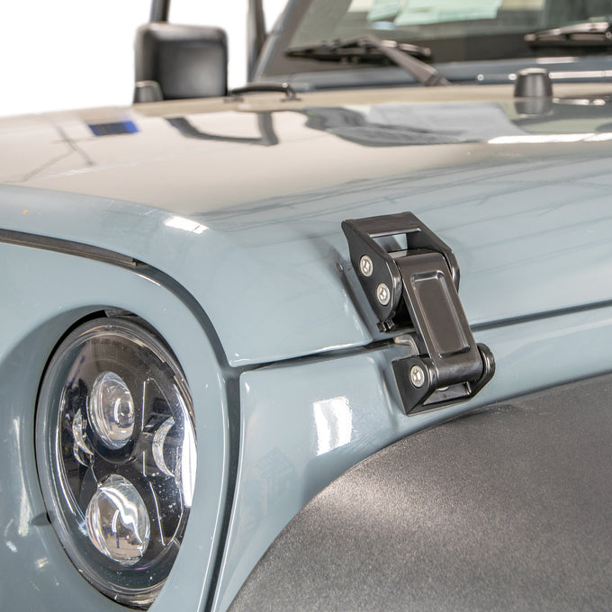 Rocklaw Hood Catch System <br>07-17 Jeep Wrangler, 2018 JK