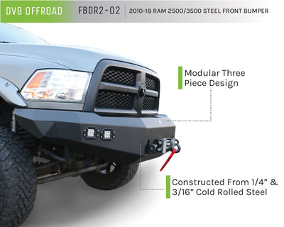 Steel Front Bumper <br>10-18 Dodge Ram 2500, 3500