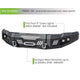 Steel Front Bumper <br>10-18 Dodge Ram 2500, 3500