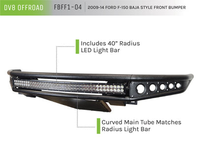 Baja Style Front Bumper <br>09-14 Ford F-150