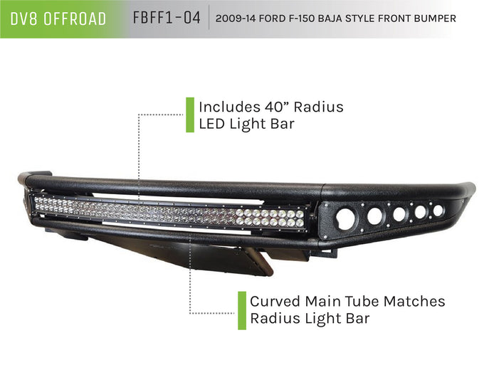 Baja Style Front Bumper <br>09-14 Ford F-150