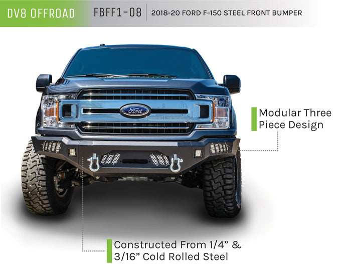Steel Front Bumper <br>18-21 Ford F-150