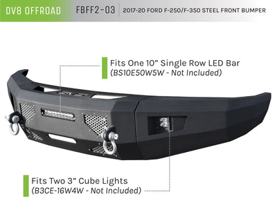 Steel Front Bumper <br>17-20 Ford F-250, F-350 Super Duty