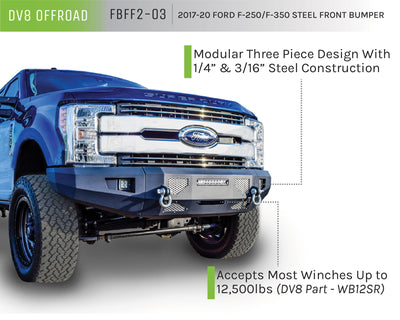 Steel Front Bumper <br>17-20 Ford F-250, F-350 Super Duty
