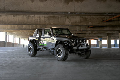 FS-25 Stubby Front Bumper with Plated Bull Bar <br>07-25 Jeep Wrangler JK, JL, Gladiator JT