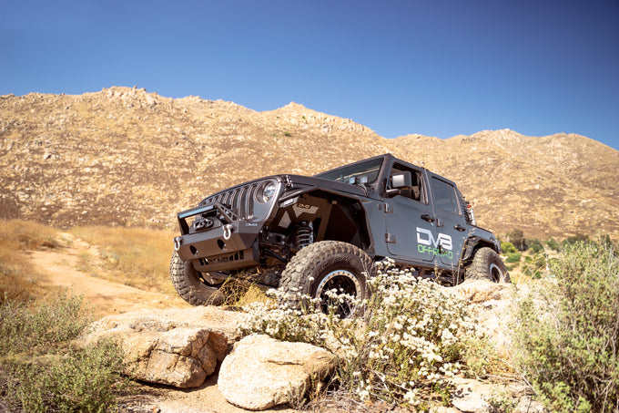 FS-25 Stubby Front Bumper with Plated Bull Bar <br>07-25 Jeep Wrangler JK, JL, Gladiator JT