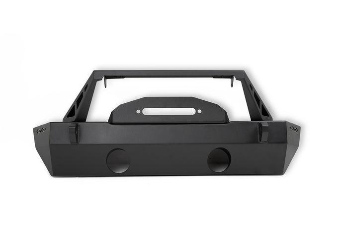 FS-25 Stubby Front Bumper with Plated Bull Bar <br>07-25 Jeep Wrangler JK, JL, Gladiator JT