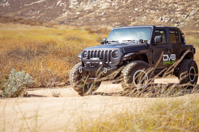 FS-25 Stubby Front Bumper with Plated Bull Bar <br>07-25 Jeep Wrangler JK, JL, Gladiator JT