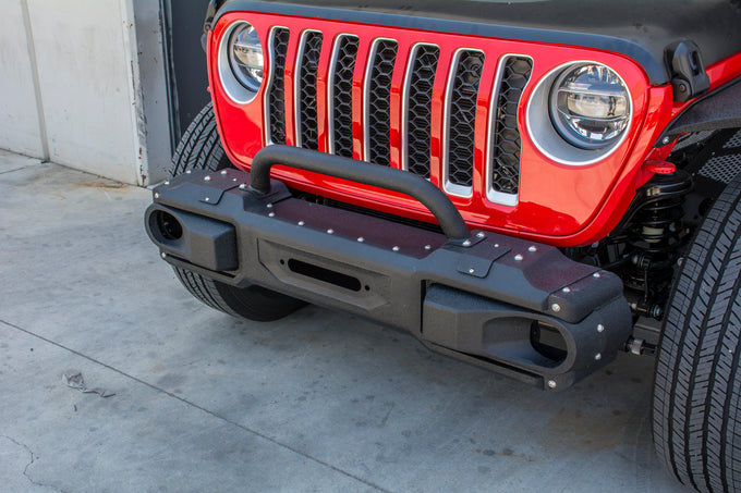 Front Modular Bumper With Bull Bar <br>18-21 Jeep Wrangler 20-21 Gladiator
