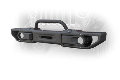 Front Modular Bumper With Bull Bar <br>18-21 Jeep Wrangler 20-21 Gladiator