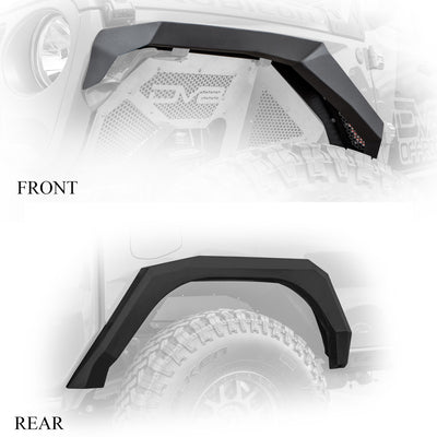 Front & Rear Armor Fender Flares <br>20-21 Jeep Gladiator