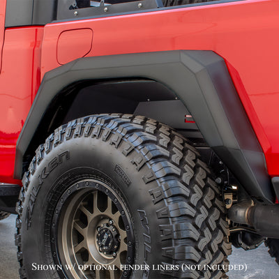 Front & Rear Armor Fender Flares <br>20-21 Jeep Gladiator