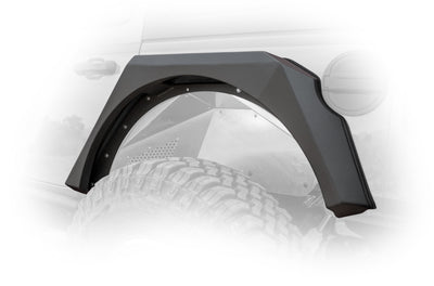 Front & Rear Armor Fender Flares <br>18-21 Jeep Wrangler