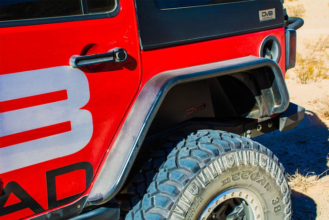 Front & Rear Wide Fender Flares <br>07-17 Jeep Wrangler, 2018 JK