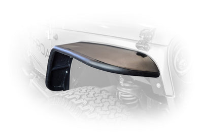 Front & Rear Wide Fender Flares <br>07-17 Jeep Wrangler, 2018 JK