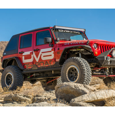 Front & Rear Wide Fender Flares <br>07-17 Jeep Wrangler, 2018 JK