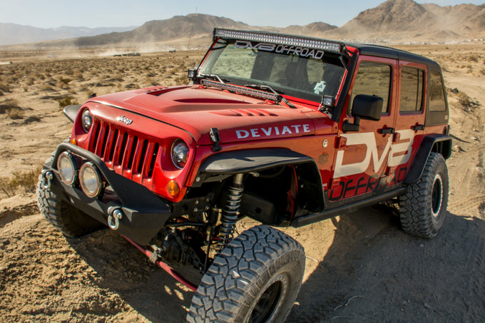 Front & Rear Wide Fender Flares <br>07-17 Jeep Wrangler, 2018 JK