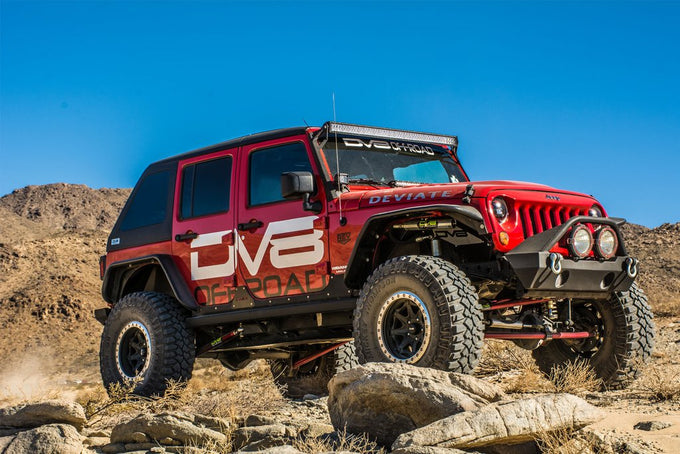 Front & Rear Wide Fender Flares <br>07-17 Jeep Wrangler, 2018 JK