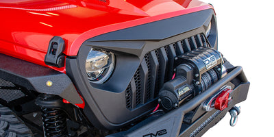 Black Replacement Grille <br>18-21 Jeep Wrangler 20-21 Gladiator