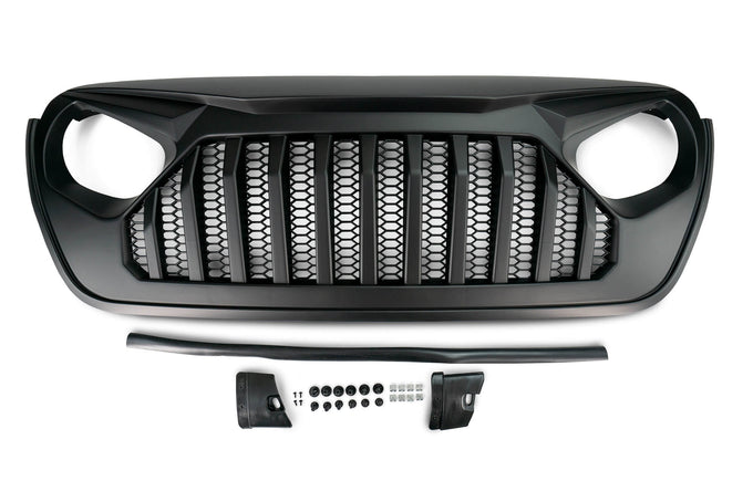 Black Replacement Grille <br>18-21 Jeep Wrangler 20-21 Gladiator