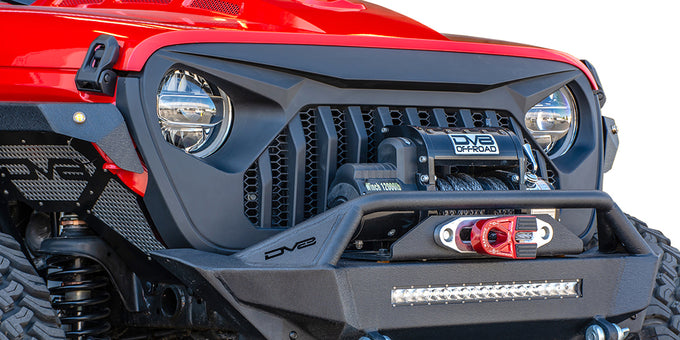 Black Replacement Grille <br>18-21 Jeep Wrangler 20-21 Gladiator