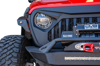 Black Replacement Grille <br>18-21 Jeep Wrangler 20-21 Gladiator