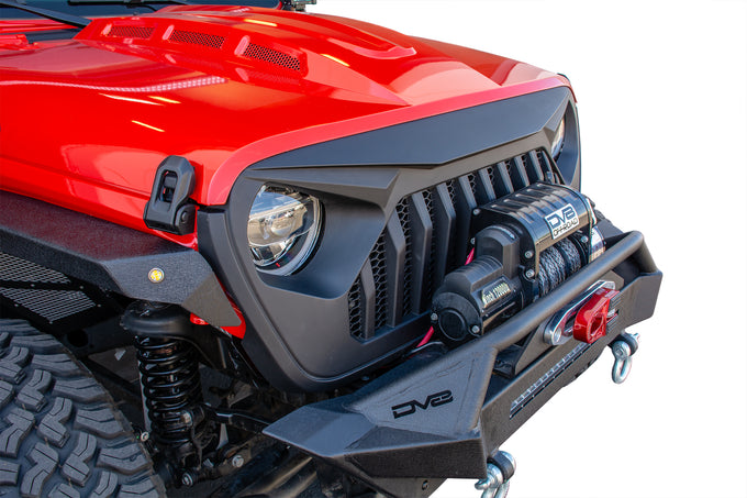 Black Replacement Grille <br>18-21 Jeep Wrangler 20-21 Gladiator