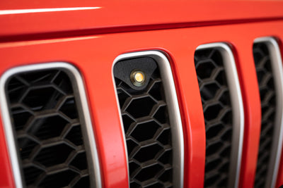 Amber Grille Lights <br>18-21 Jeep Wrangler, 2018 JK