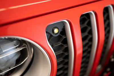 Amber Grille Lights <br>18-21 Jeep Wrangler, 2018 JK
