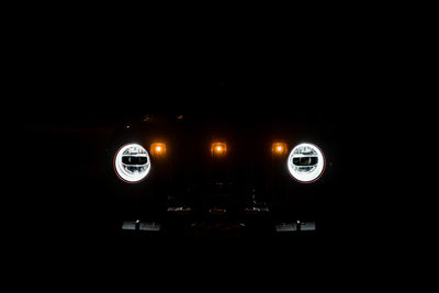 Amber Grille Lights <br>18-21 Jeep Wrangler, 2018 JK