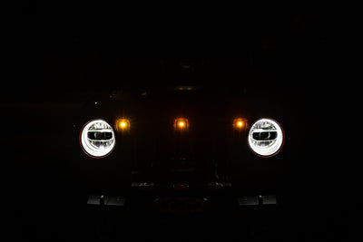 Amber Grille Lights <br>18-21 Jeep Wrangler, 2018 JK