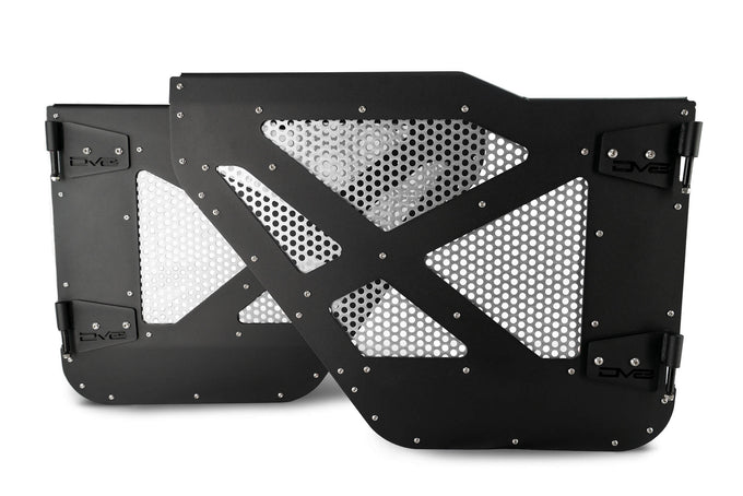 Half-Doors With Aluminum Mesh <br>18-21 Jeep Wrangler 20-21 Gladiator