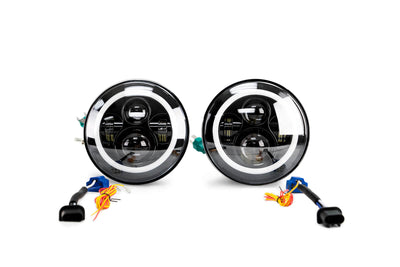 Projector LED Headlights <br>07-17 Jeep Wrangler, 2018 JK