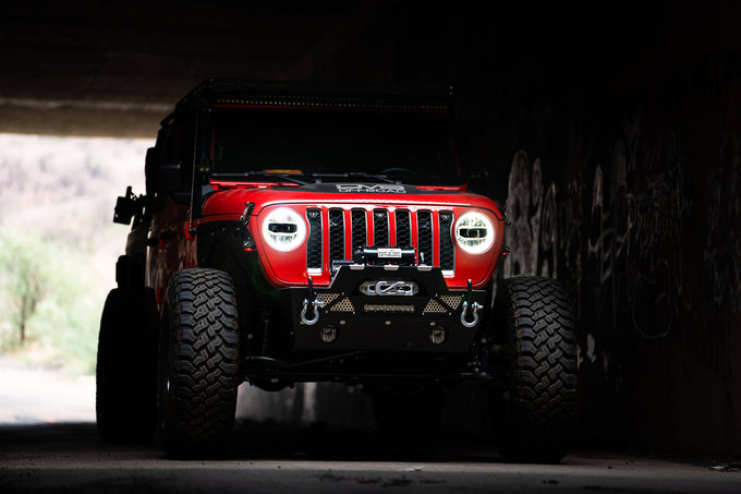 Chrome LED Headlights <br>18-21 Jeep Wrangler 20-21 Gladiator