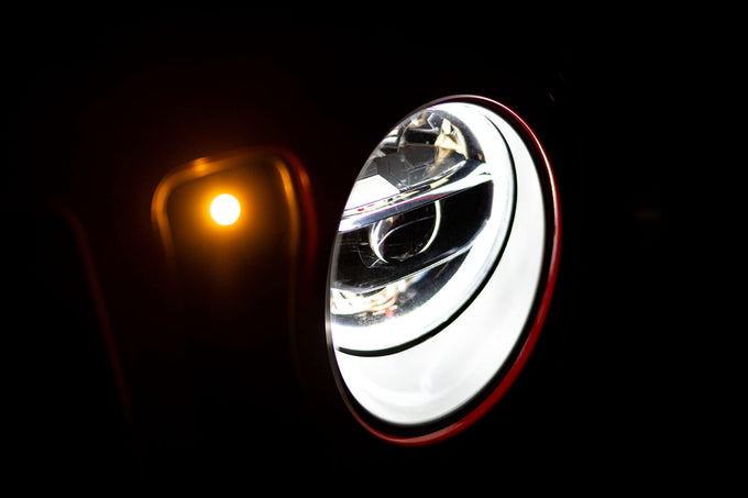 Chrome LED Headlights <br>18-21 Jeep Wrangler 20-21 Gladiator
