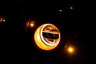 Chrome LED Headlights <br>18-21 Jeep Wrangler 20-21 Gladiator