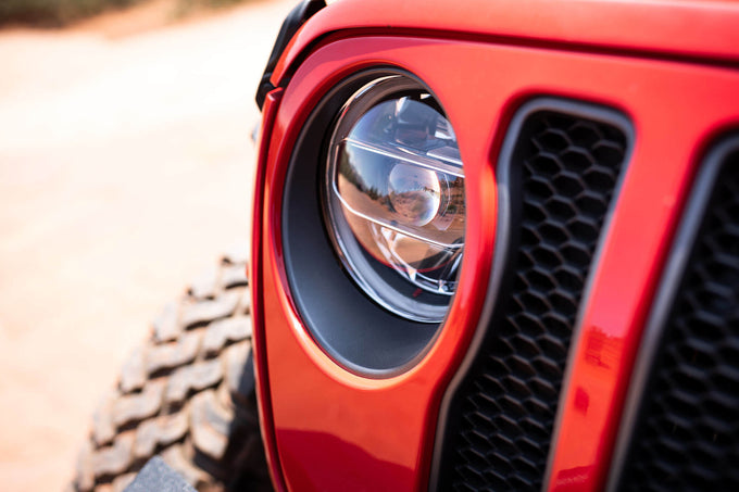 Chrome LED Headlights <br>18-21 Jeep Wrangler 20-21 Gladiator