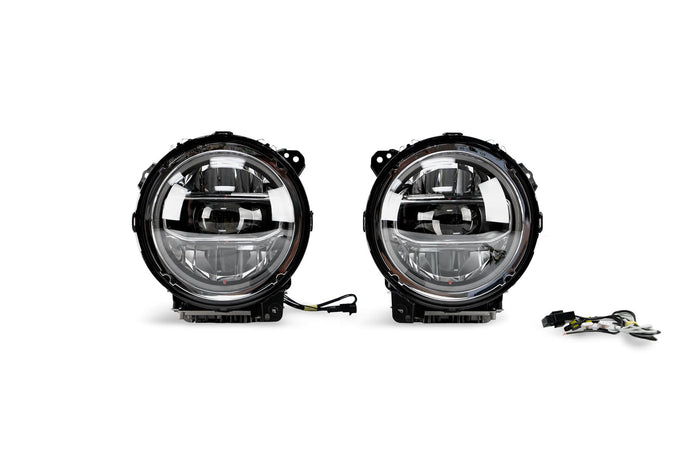 Chrome LED Headlights <br>18-21 Jeep Wrangler 20-21 Gladiator