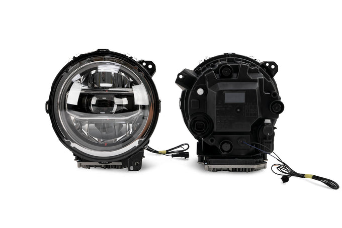 Chrome LED Headlights <br>18-21 Jeep Wrangler 20-21 Gladiator