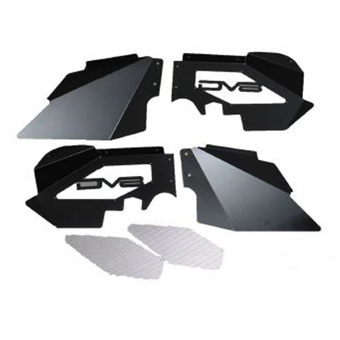 Black Or Raw Front Inner Fenders <br>07-17 Jeep Wrangler, 2018 JK