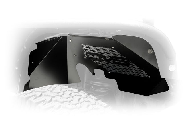 Black Or Raw Front Inner Fenders <br>07-17 Jeep Wrangler, 2018 JK