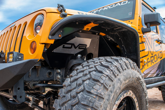 Black Or Raw Front Inner Fenders <br>07-17 Jeep Wrangler, 2018 JK