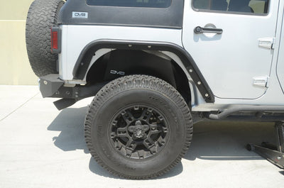 Black Or Raw Rear Inner Fenders <br>07-17 Jeep Wrangler, 2018 JK