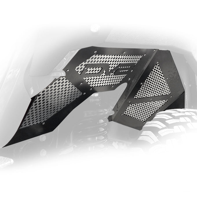 Black Or Raw Front Inner Fenders <br>18-22 Jeep Wrangler 20-22 Gladiator, 2018 JK