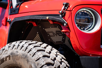 Black Or Raw Front Inner Fenders <br>18-22 Jeep Wrangler 20-22 Gladiator, 2018 JK