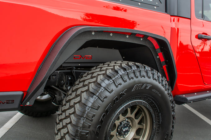 Black Rear Inner Fenders <br>20-21 Jeep Gladiator